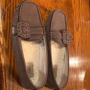 UGG lined loafer with buckle - brown
